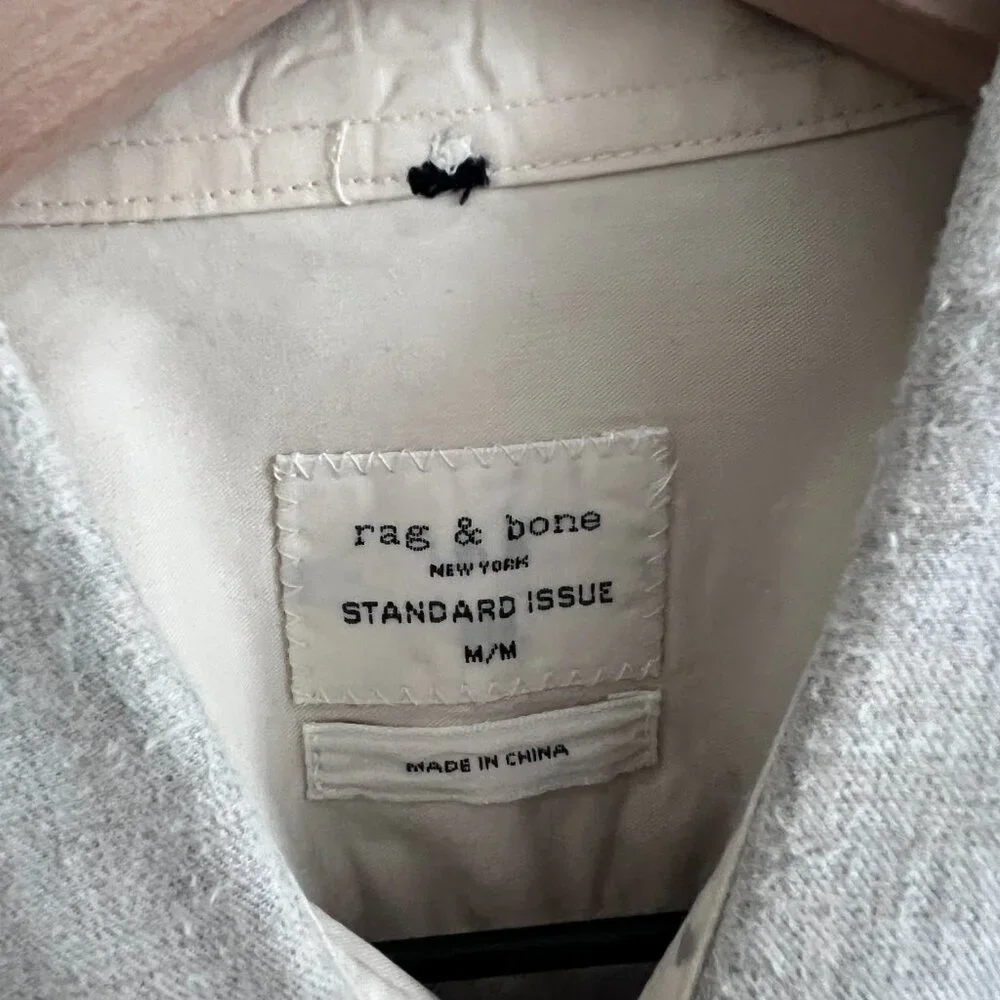 Rag & Bone Cotton Button Down Shirt - Picture 3 of 9